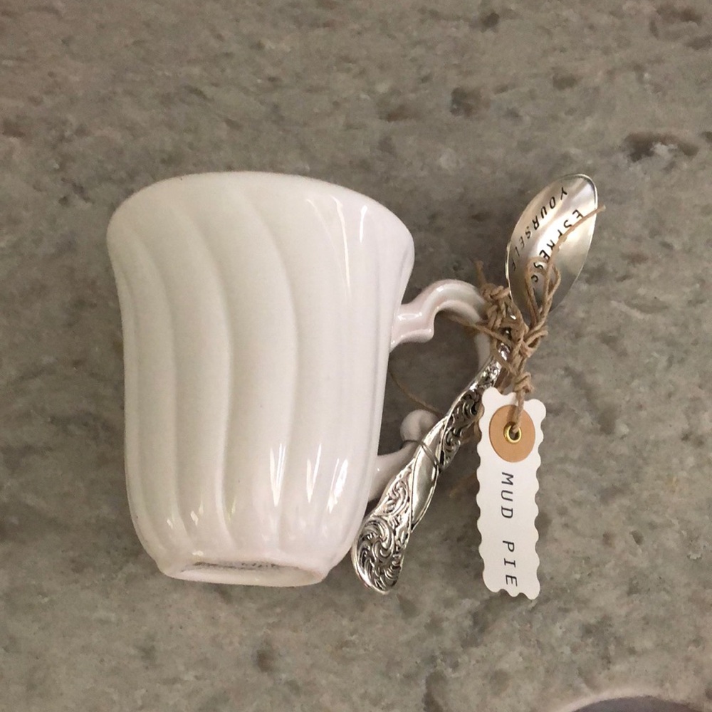 - Mud Pie espresso yourself Mug with spoon